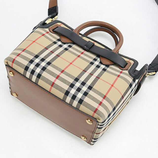 中古 バーバリー ハンドバッグ レディース ブランド BURBERRY ノバチェック 2WAY ベージュ USDBU117966011