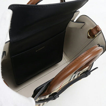 中古 バーバリー ハンドバッグ レディース ブランド BURBERRY ノバチェック 2WAY ベージュ USDBU117966011