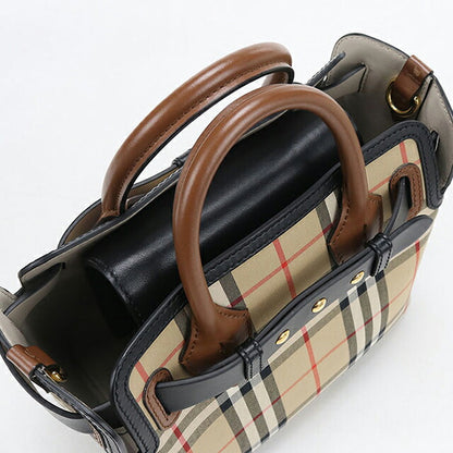 中古 バーバリー ハンドバッグ レディース ブランド BURBERRY ノバチェック 2WAY ベージュ USDBU117966011