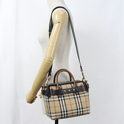 中古 バーバリー ハンドバッグ レディース ブランド BURBERRY ノバチェック 2WAY ベージュ USDBU117966011