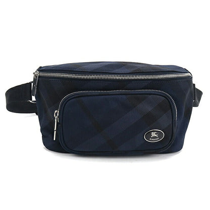 中古 バーバリー ボディバッグ メンズ ブランド BURBERRY バーバリーチェック ベルトバッグ 8114616 ネイビー USDBU117981011