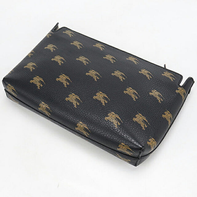 中古 バーバリー クラッチバッグ ユニセックス ブランド BURBERRY   レザー ブラック USDBU118314011