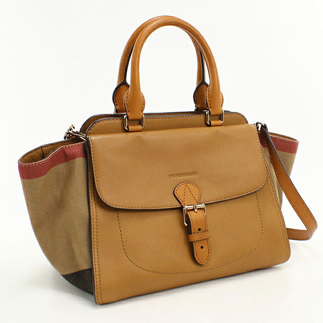 中古 バーバリー トートバッグ レディース ブランド BURBERRY  2WAY レザー 3992188 ブラウン USDBU118501011