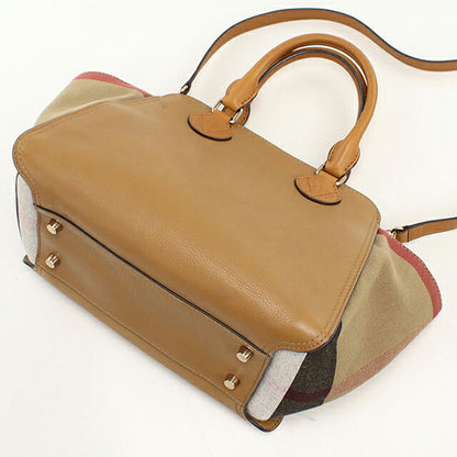 中古 バーバリー トートバッグ レディース ブランド BURBERRY  2WAY レザー 3992188 ブラウン USDBU118501011