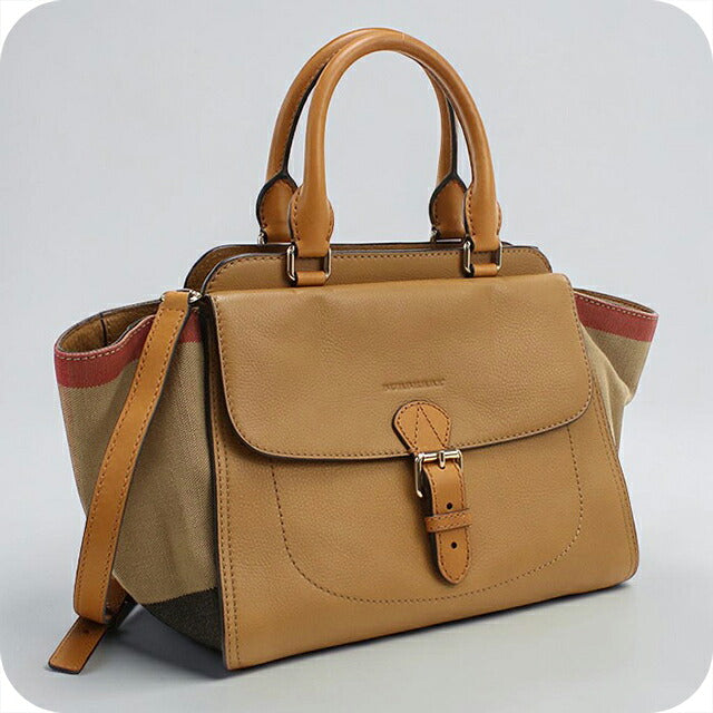 中古 バーバリー トートバッグ レディース ブランド BURBERRY  2WAY レザー 3992188 ブラウン USDBU118501011