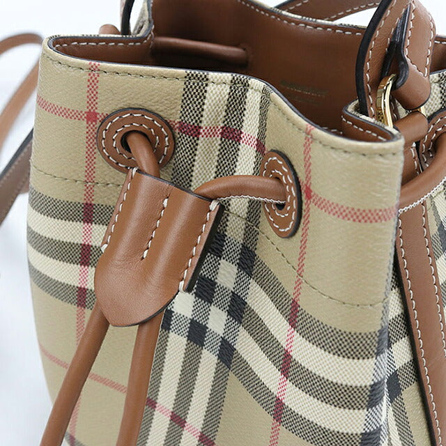 中古 バーバリー ハンドバッグ レディース ブランド BURBERRY ノバチェック 2WAY 8100486 ベージュ USDBU120695011