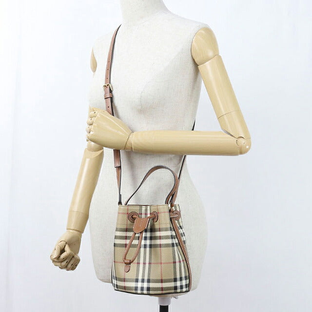 中古 バーバリー ハンドバッグ レディース ブランド BURBERRY ノバチェック 2WAY 8100486 ベージュ USDBU120695011