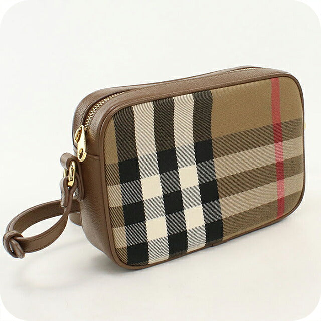 中古 バーバリー ショルダーバッグ レディース ブランド BURBERRY ノバチェック SMALL CAMERA MX 8085713 ブラウン USDBU120908011