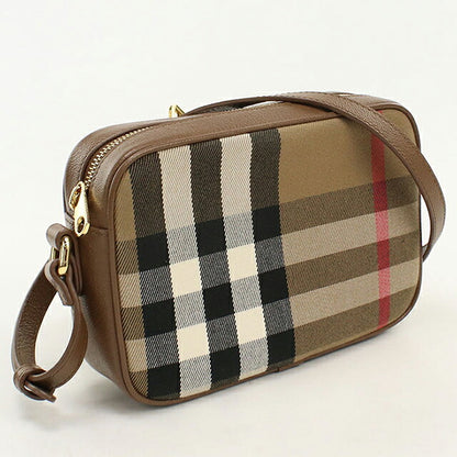 中古 バーバリー ショルダーバッグ レディース ブランド BURBERRY ノバチェック SMALL CAMERA MX 8085713 ブラウン USDBU120908011
