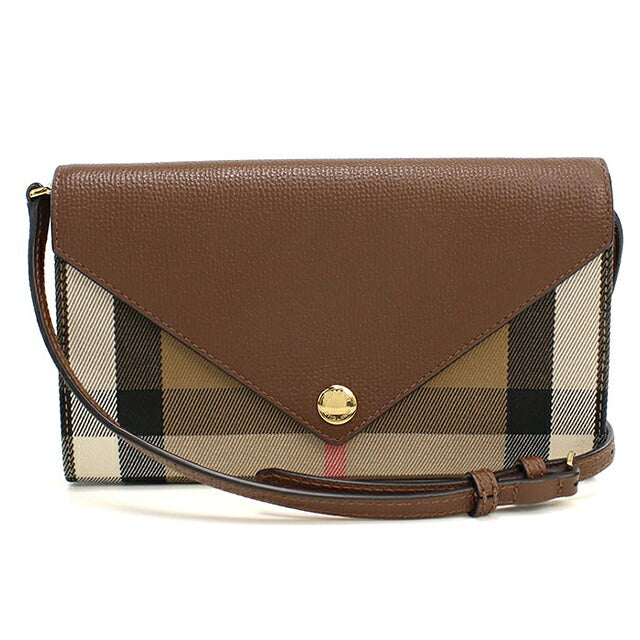 二手 Burberry 链条钱包 女士品牌 BURBERRY House Check 单肩包 棕色 USDBU120975011