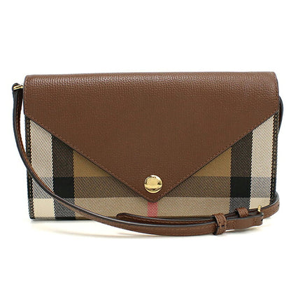中古 バーバリー チェーンウォレット レディース ブランド BURBERRY ハウスチェック ショルダーバッグ ブラウン USDBU120975011