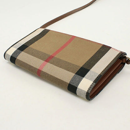 中古 バーバリー チェーンウォレット レディース ブランド BURBERRY ハウスチェック ショルダーバッグ ブラウン USDBU120975011
