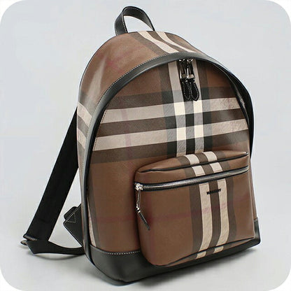 中古 バーバリー リュック メンズ ブランド BURBERRY バーバリーチェック バックパック 8051414 ブラウン USDBU121172011