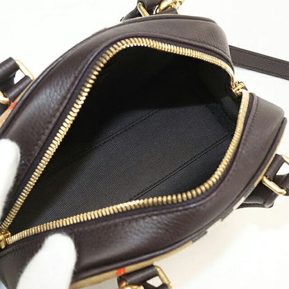 Used Burberry Handbag Ladies Brand BURBERRY Burberry Check Mini Highland Bowling Bag 8115281 Beige USDBU121211011