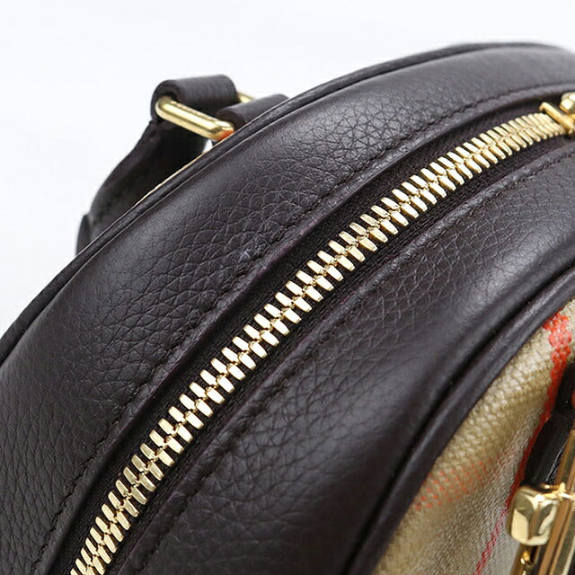 Used Burberry Handbag Ladies Brand BURBERRY Burberry Check Mini Highland Bowling Bag 8115281 Beige USDBU121211011