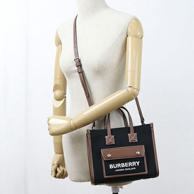 中古 バーバリー トートバッグ レディース ブランド BURBERRY  ミニ フレヤトート 8055749 ブラック USDBU121777011