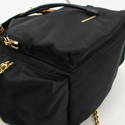 中古 バーバリー リュック レディース ブランド BURBERRY バックパック レザー 4016622 ブラック バッグ USDBU95722011