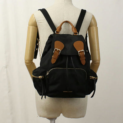 中古 バーバリー リュック レディース ブランド BURBERRY バックパック レザー 4016622 ブラック バッグ USDBU95722011