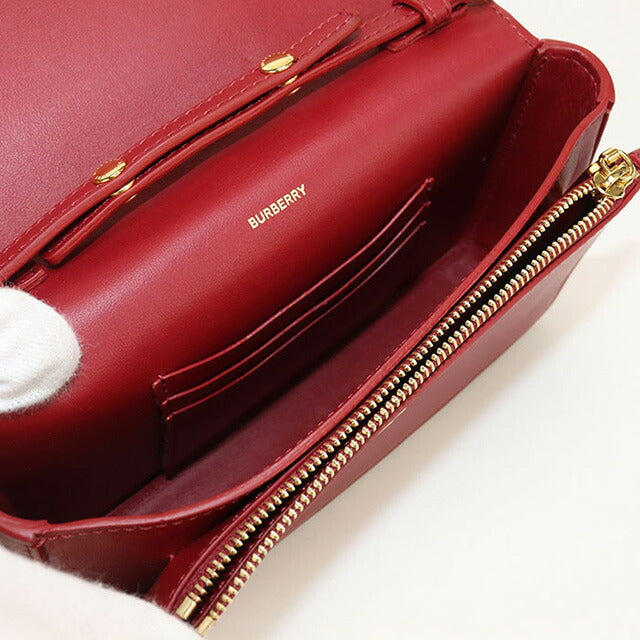 二手 Burberry 单肩包 女士品牌 BURBERRY Nova 格纹链条皮革米色包 USDBU99905011