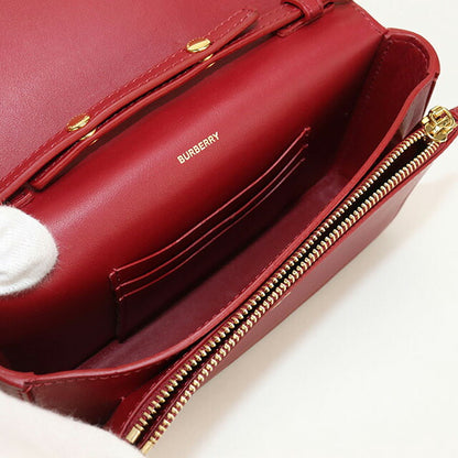 二手 Burberry 单肩包 女士品牌 BURBERRY Nova 格纹链条皮革米色包 USDBU99905011