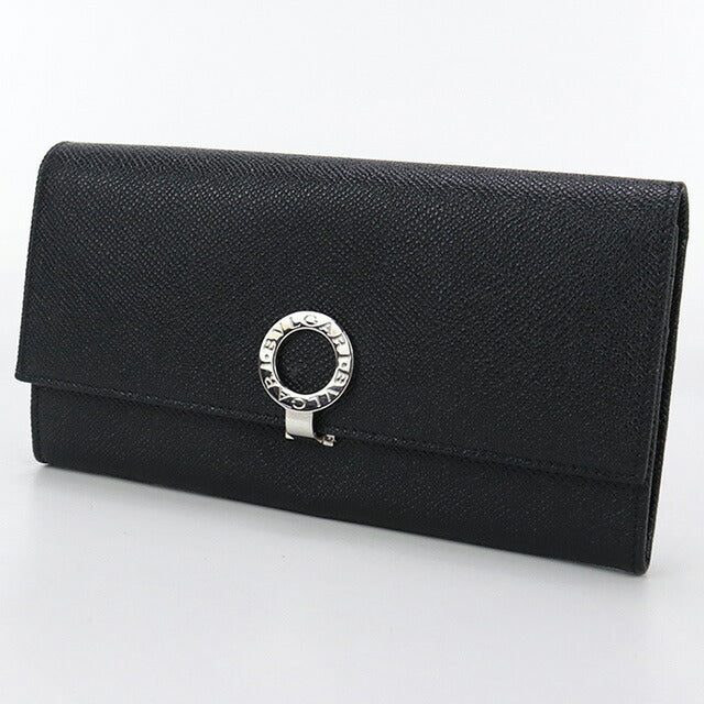 中古 ブルガリ 長財布二折 ユニセックス ブランド BVLGARI ブルガリブルガリ ラージウォレット ブラック 財布 USDBV100317011