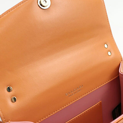 中古 ブルガリ ショルダーバッグ レディース ブランド BVLGARI セルペンティフォーエバー 2WAY レザー オレンジ バッグ USDBV102759011