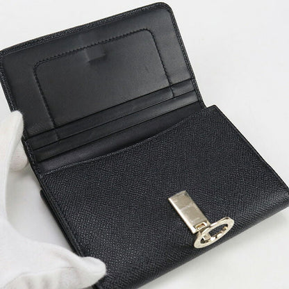 Used Bvlgari bi-fold wallet ladies brand BVLGARI black wallet USDBV102795011