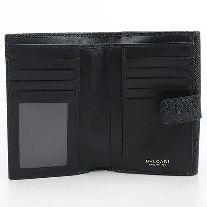 Used Bvlgari bi-fold wallet ladies brand BVLGARI black wallet USDBV102795011