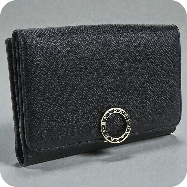 Used Bvlgari bi-fold wallet ladies brand BVLGARI black wallet USDBV102795011