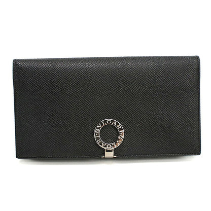 中古 ブルガリ 長財布二折 メンズ ブランド BVLGARI ブルガリ・ブルガリ ロングウォレット 23295 ブラック 財布 USDBV103645011
