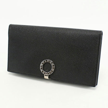 中古 ブルガリ 長財布二折 メンズ ブランド BVLGARI ブルガリ・ブルガリ ロングウォレット 23295 ブラック 財布 USDBV103645011