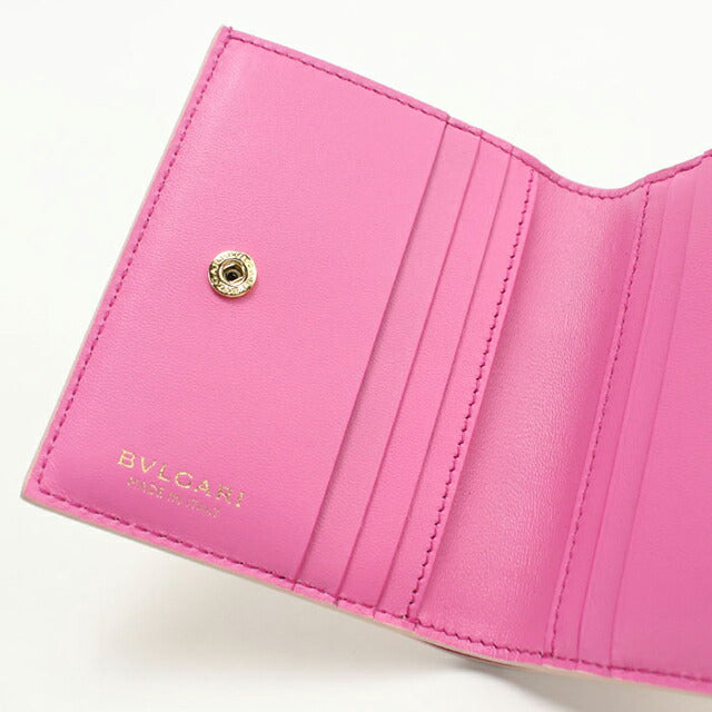 中古 ブルガリ 二つ折り財布 レディース ブランド BVLGARI ロゴマニア