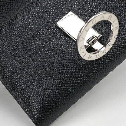 中古 ブルガリ 三折財布 ユニセックス ブランド BVLGARI ブルガリクリップ 290800 ブラック 財布 USDBV104282011