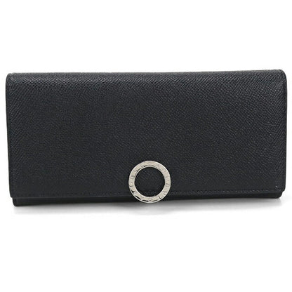 Used Bulgari long wallet bi-fold ladies brand BVLGARI Bvlgari large wallet 692061 black wallet USDBV105269011