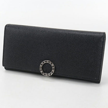 Used Bulgari long wallet bi-fold ladies brand BVLGARI Bvlgari large wallet 692061 black wallet USDBV105269011