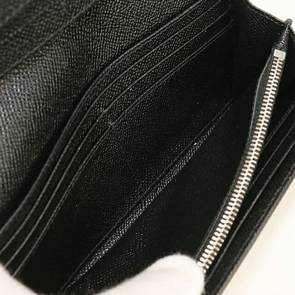 Used Bulgari long wallet bi-fold ladies brand BVLGARI Bvlgari large wallet 692061 black wallet USDBV105269011