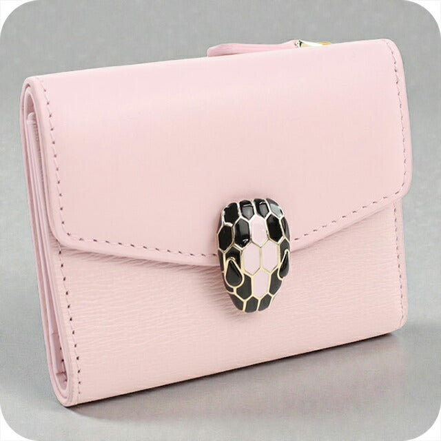 中古 ブルガリ 三折財布 レディース ブランド BVLGARI セルペンティーフォーエバー ピンク 財布 USDBV106005011