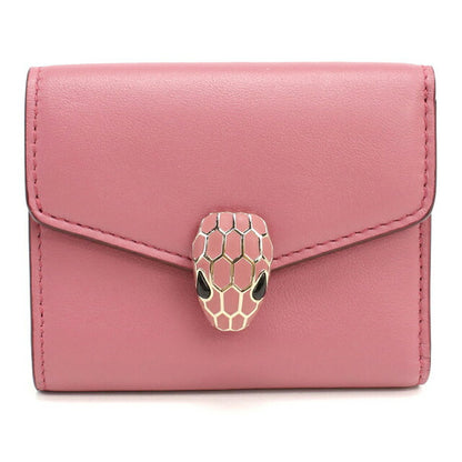中古 ブルガリ 三折財布 レディース ブランド BVLGARI セルペンティーフォーエバー ピンク 財布 USDBV106011011