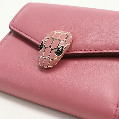 中古 ブルガリ 三折財布 レディース ブランド BVLGARI セルペンティーフォーエバー ピンク 財布 USDBV106011011