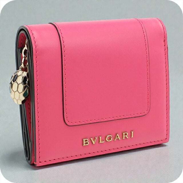 中古 ブルガリ 三折財布 レディース ブランド BVLGARI セルペンティーフォーエバー ピンク 財布 USDBV106012011