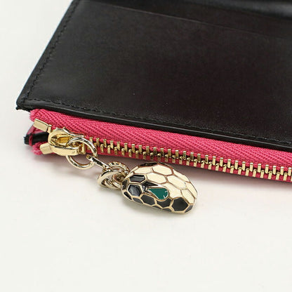 中古 ブルガリ 三折財布 レディース ブランド BVLGARI セルペンティーフォーエバー ピンク 財布 USDBV106012011