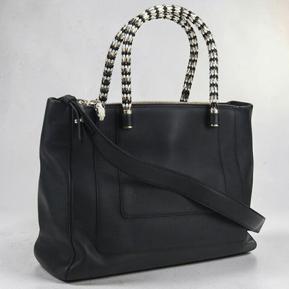 中古 ブルガリ トートバッグ レディース ブランド BVLGARI セルペンティ 2WAY ブラック バッグ USDBV107681011
