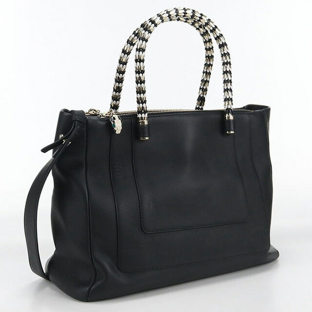 中古 ブルガリ トートバッグ レディース ブランド BVLGARI セルペンティ 2WAY ブラック バッグ USDBV107681011