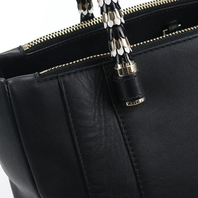 中古 ブルガリ トートバッグ レディース ブランド BVLGARI セルペンティ 2WAY ブラック バッグ USDBV107681011