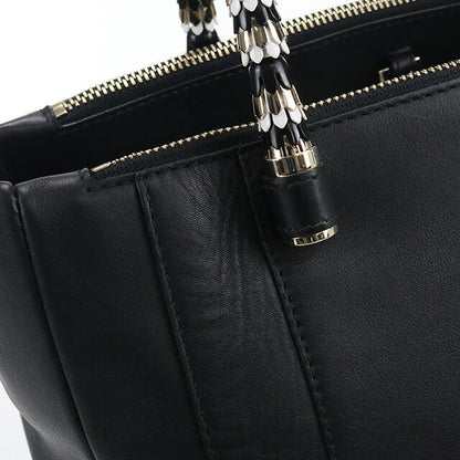 中古 ブルガリ トートバッグ レディース ブランド BVLGARI セルペンティ 2WAY ブラック バッグ USDBV107681011