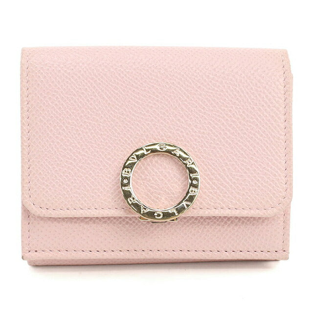 中古 ブルガリ 三つ折り財布 三折財布 コンパクト レディース ブランド BVLGARI ブルガリ ブルガリ コンパクトウォレット 289064 ピンク USDBV110729011