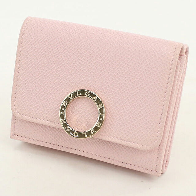 中古 ブルガリ 三つ折り財布 三折財布 コンパクト レディース ブランド BVLGARI ブルガリ ブルガリ コンパクトウォレット 289064 ピンク USDBV110729011