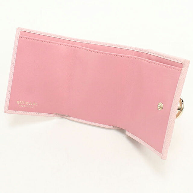 中古 ブルガリ 三つ折り財布 三折財布 コンパクト レディース ブランド