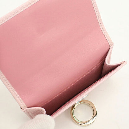 中古 ブルガリ 三つ折り財布 三折財布 コンパクト レディース ブランド BVLGARI ブルガリ ブルガリ コンパクトウォレット 289064 ピンク USDBV110729011