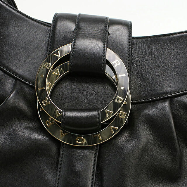 中古 ブルガリ ショルダーバッグ レディース ブランド BVLGARI チャンドラ ワンショルダー ブラック USDBV111253011